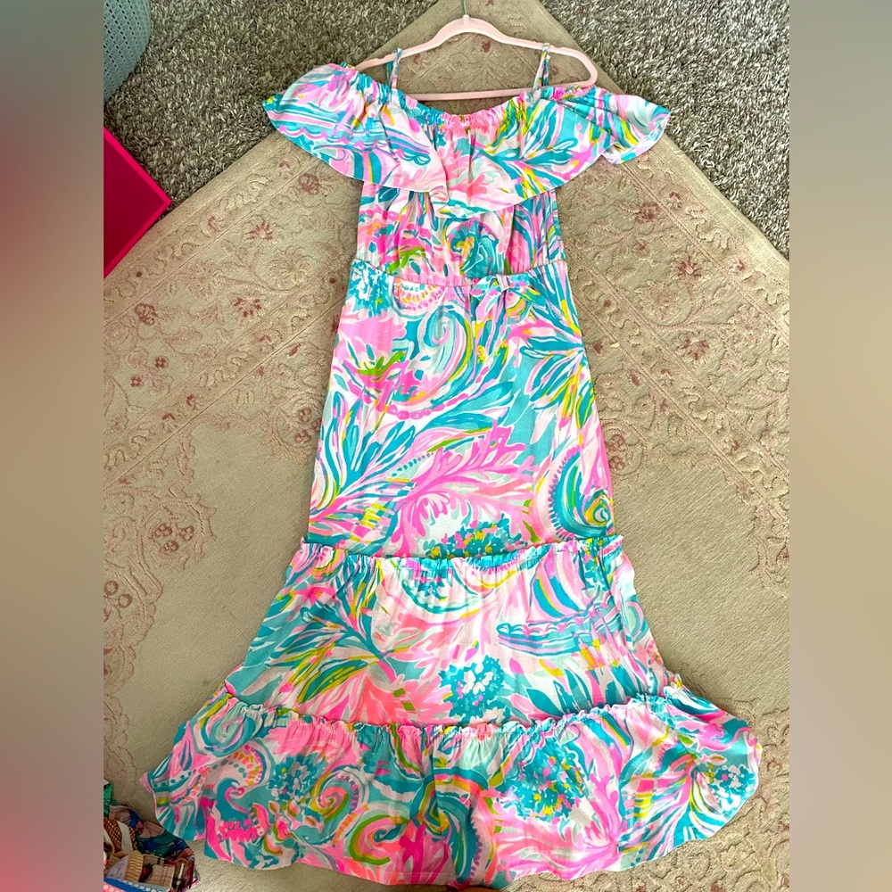 Lilly Pulitzer Pink and Blue Kids Dress
